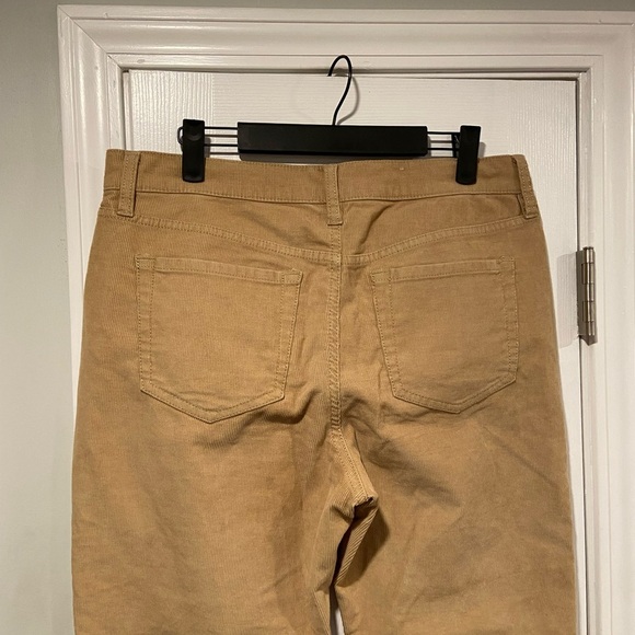 L.L. Bean Size 12P Beanflex Favorite Fit Straight Leg Khaki Corduroy Pants - Picture 4 of 12